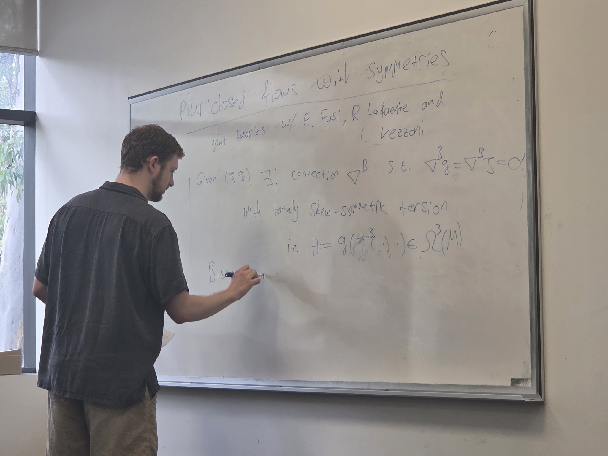 James Stanfield speaking at the workshop