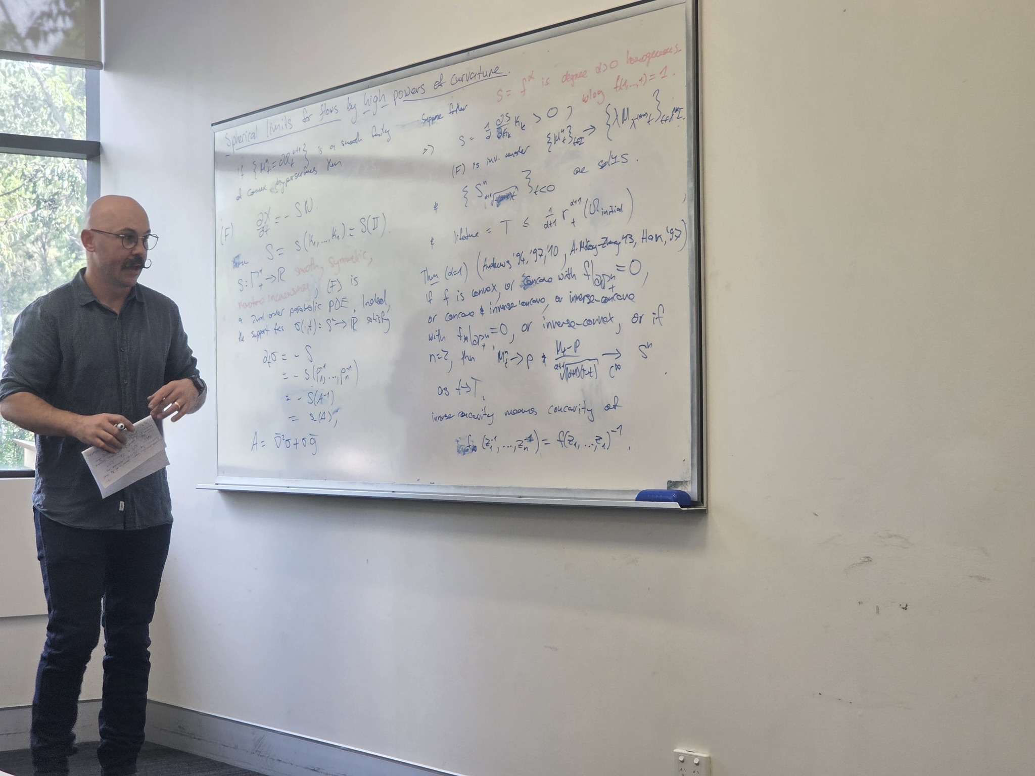 Mat Langford speaking at the workshop